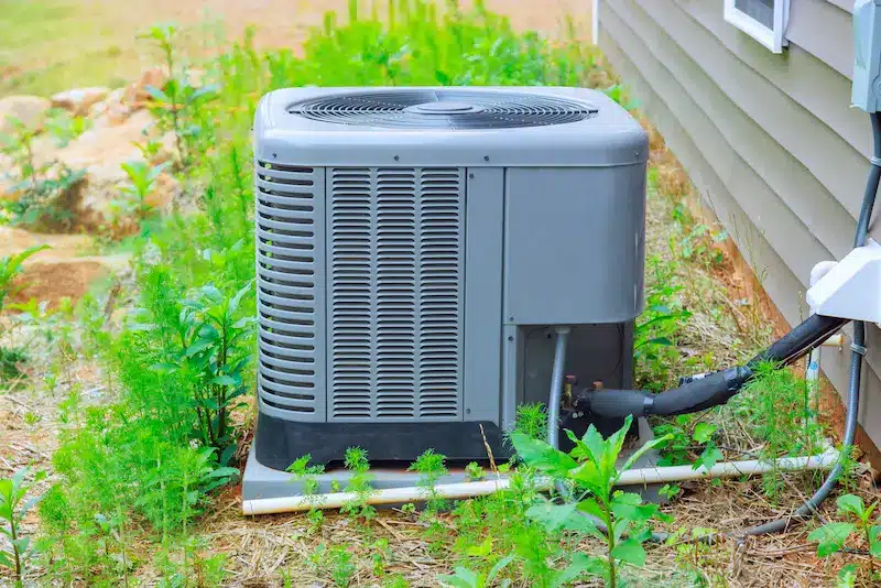 new ac outdoor unit installed