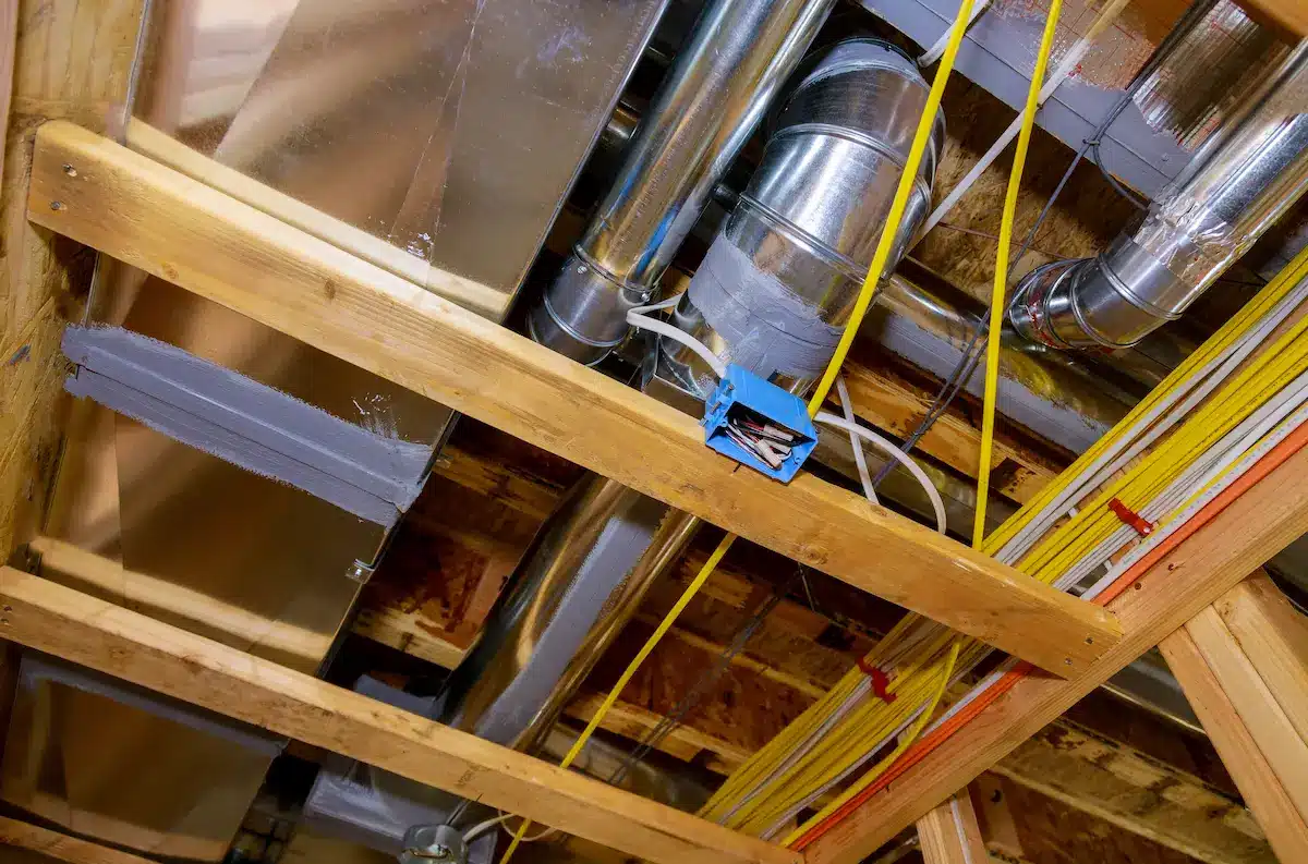 exposed residential ductwork