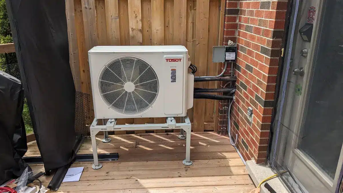 condenser, the outdoor unit of a ducted vs ductless heat pump system