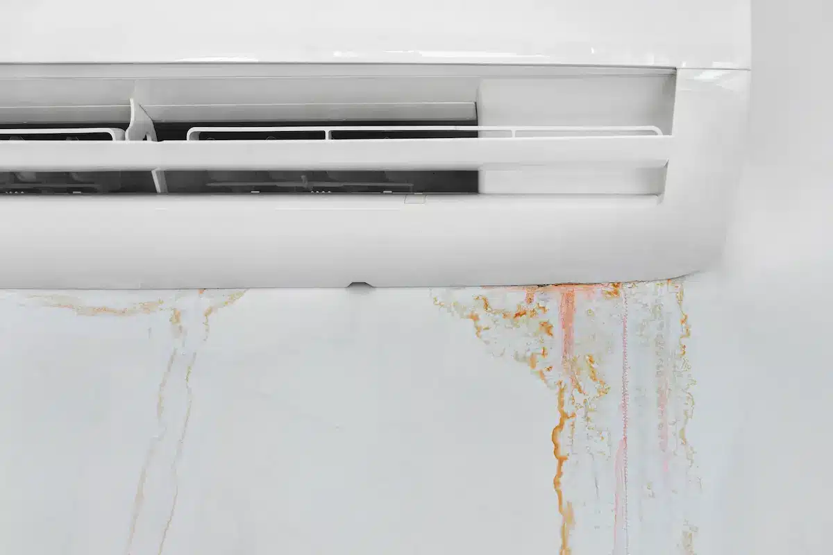 ductless heat pump leaking water